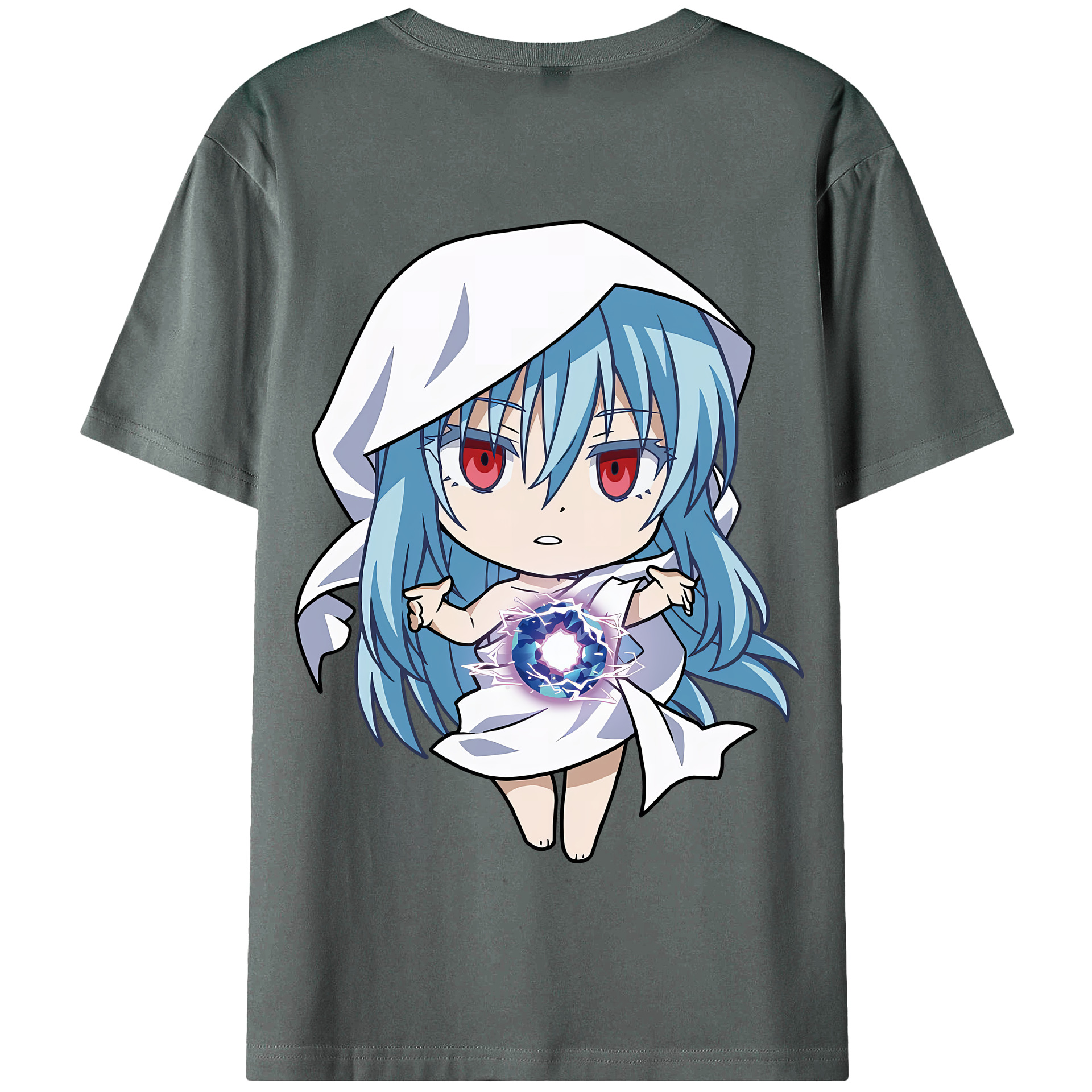 （画像用） 転スラ Regarding Reincarnated to Slime 綿100％半袖Tシャツ（背面プリント）